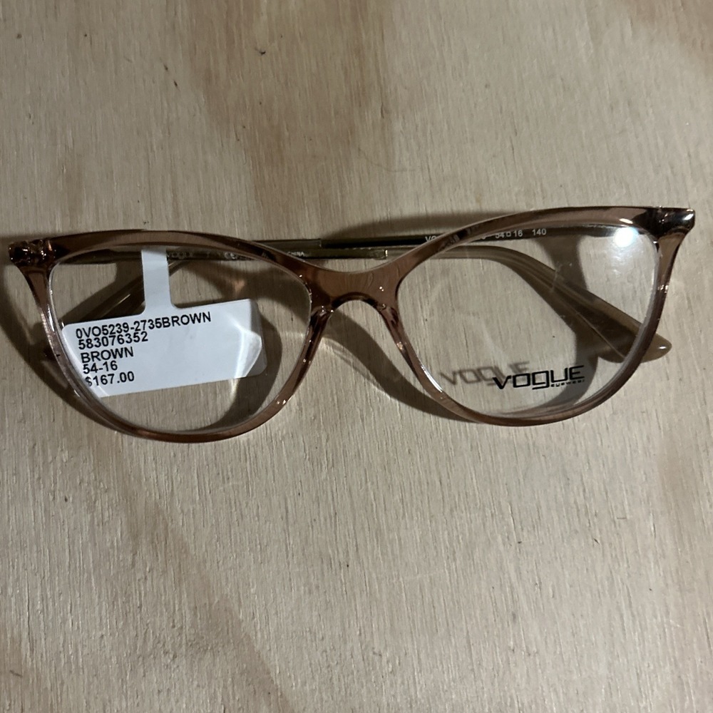 Vogue Eyeglasses, Frames Only, VO 5239 2735, Brown 54-16